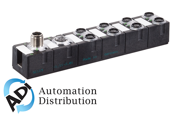Murrelektronik 56626 cube67 i/o extension module, 8 digital npn inputs, cube67 di8 e 8xm8 npn