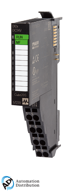 Murrelektronik 57230 cube20s analog input module ai2, 2x16bit th 22 parameter bytes