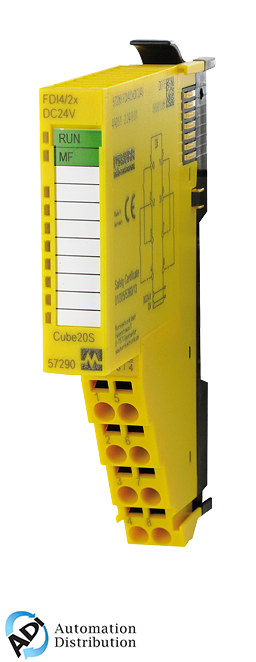 Murrelektronik 57290 cube20s safety input module f di4/2, dc24v