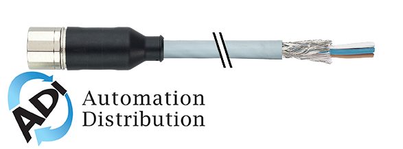 Murrelektronik 7000-23711-3732000 m23 female 0?? with cable shielded, pur 8x0.34+3x0.75 shielded gy ul/csa+drag ch. 20m