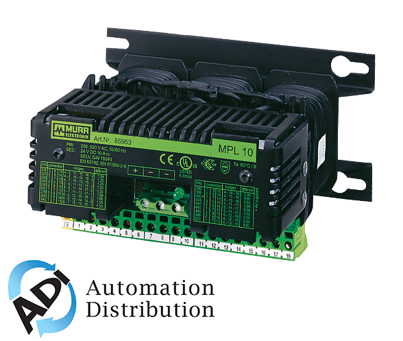 Murrelektronik 85957 mpl power supply 3-phase, smoothed, in: 208-520vac+/- 5% out: 24v/50adc