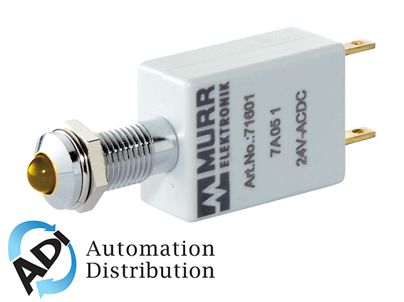Murrelektronik 71611 led-indicator yellow, led 5mm - 24v ac/dc - 15ma - ip40 Pack of 10