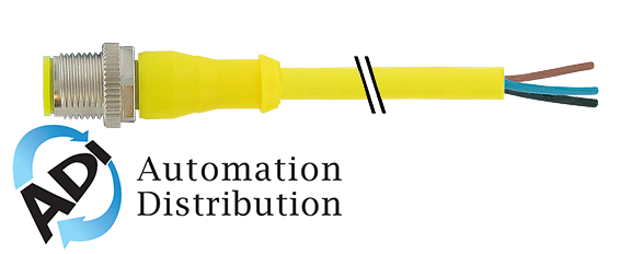 Murrelektronik 7030-12041-1260300 m12 male 0?? with cable aida, pur 5x0.34 ye ul/csa+drag chain 3m Pack of 10