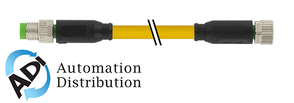 Murrelektronik 7000-88001-0100015 m8 male 0?? / m8 female 0??, pvc 3x0.25 ye ul/csa 0.15m Pack of 100