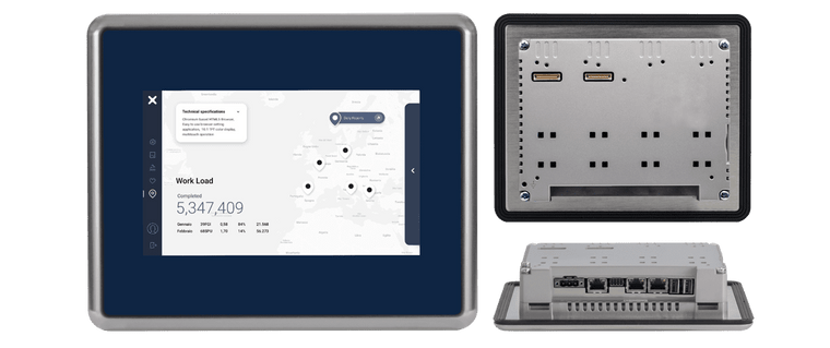 Exor eX707FB Hygienic Inox HMI 7" IP69