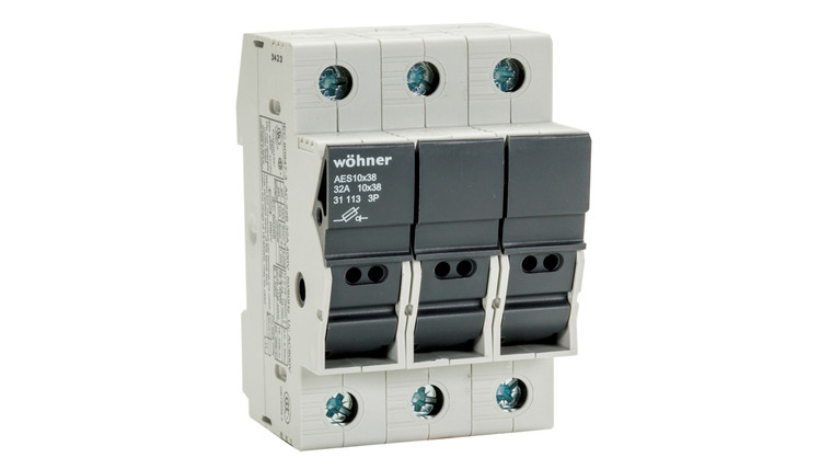 Sprecher + Schuh 31113 Ambus Fuse Block Midget 3-Pole 30A 600V AC/DC cULus/CSA Certified