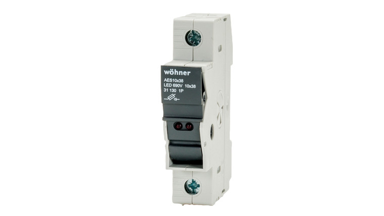 Sprecher + Schuh 31930 Ambus Fuse Block Midget 1-Pole with LED Indicator, 30A, 12-27V AC/DC, cULus/CSA Certified