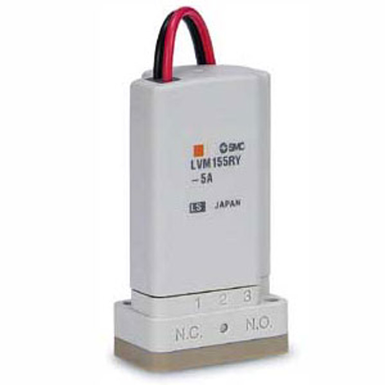 SMC LVM15R3HY-6AP-Q LVM15/150 Series Direct Operated Rocker Type Compact Direct Operated 2/3 Port Solenoid Valve For Chemical Liquids Base Mounted