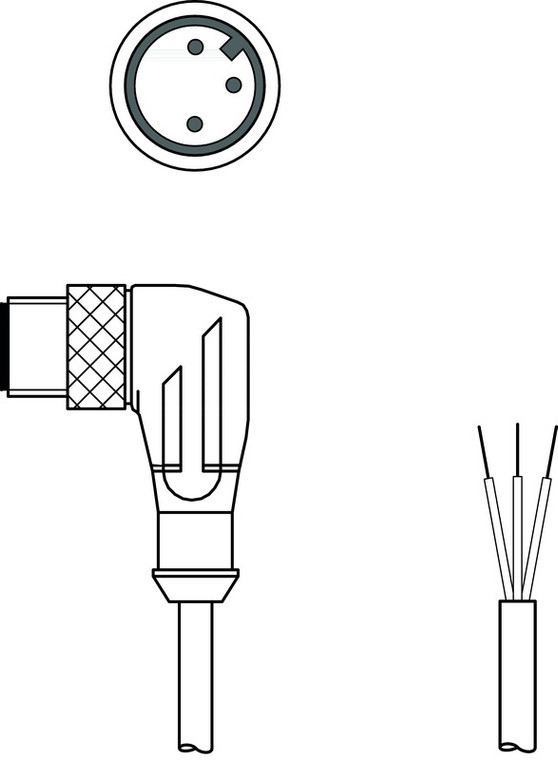 KS U-M123W-T2105-100 Connection cable
