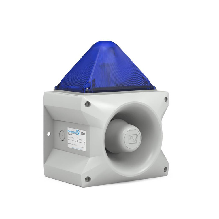 Pfannenberg Pa X 10-10 115V Combo Sound/Flash Light 10J 110 Db 90-135Vac Gry Housing Bl Lens