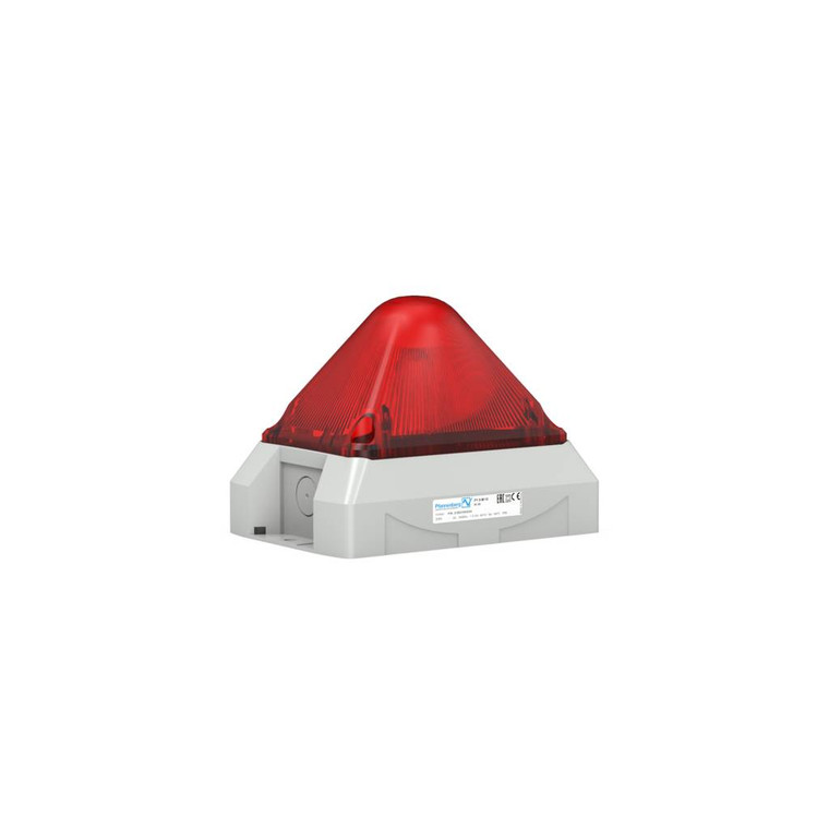 Pfannenberg Py X-M-05 115V Flashing Light 5J Adj Fl 90-135Vac, Gry Housing Rd Lens