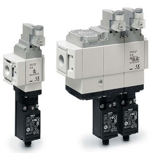 SMC VP546-5DZ1-S VP546/746 Series 3-Port Solenoid Valve Modular Type/Residual Pressure Release Valve With Detection of Main Valve Position