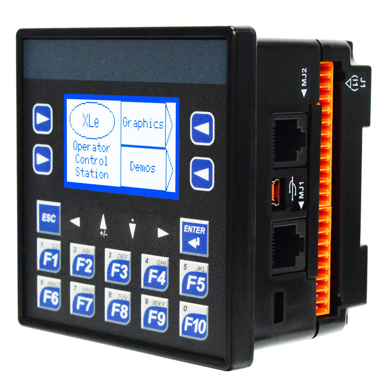 Horner Automation HE-XE1E2-10 XLEe Controller 2.2", 12 DC In, 6 Relay Out, 4 Analog In (mA/V), With Thermistor on input 1 and 2