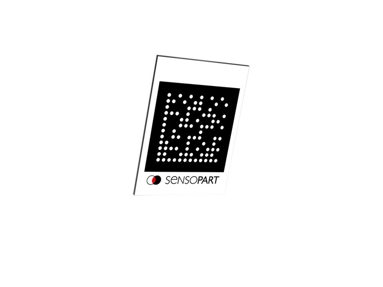 SensoPart ZTM 100-D2-RF-4x3.3 Target Mark, Version pattern D2:  Matrix with unique ID, 100 mm x 100 mm, Reflective Foil, Mounting via holes or adhesive pads
