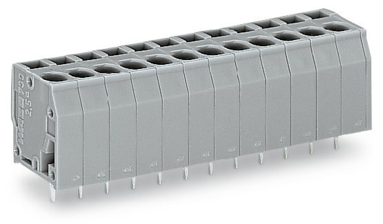 Wago 739-114 PCB terminal block, 2.5 mm² Pin spacing 5 mm 14-pole, gray