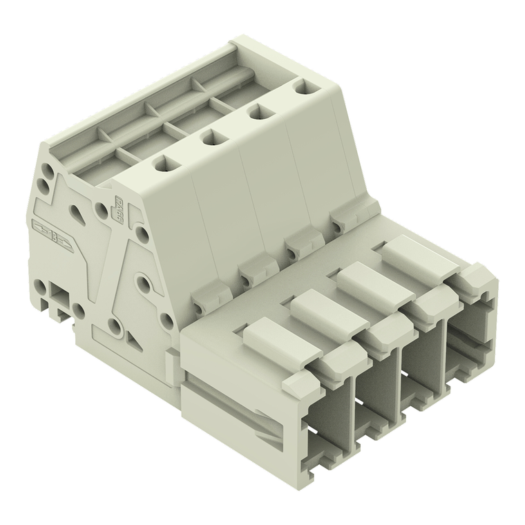 Wago 831-3207/000-9034 1-conductor male connector, Push-in CAGE CLAMP®, light gray