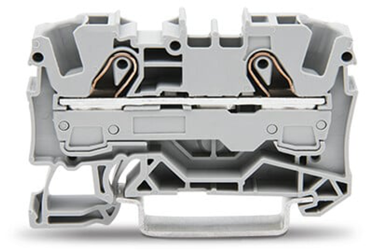 Wago 2006-1203 2-conductor through terminal block, 6 mm², red