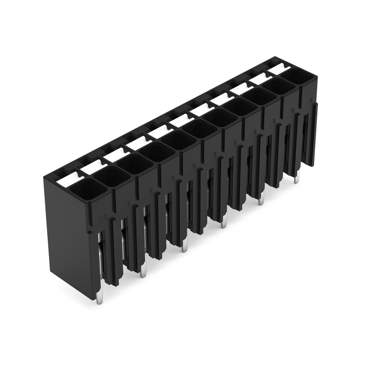 Wago 2086-1131 THR PCB terminal block, push-button 1.5 mm² Pin spacing 3.5 mm 11-pole, black