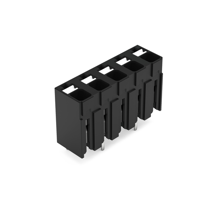 Wago 2086-3125 THR PCB terminal block, push-button 1.5 mm² Pin spacing 5 mm 5-pole, black
