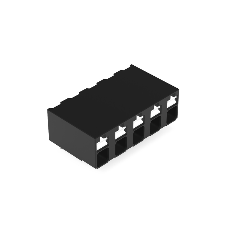 Wago 2086-3225 THR PCB terminal block, push-button 1.5 mm² Pin spacing 5 mm 5-pole, black
