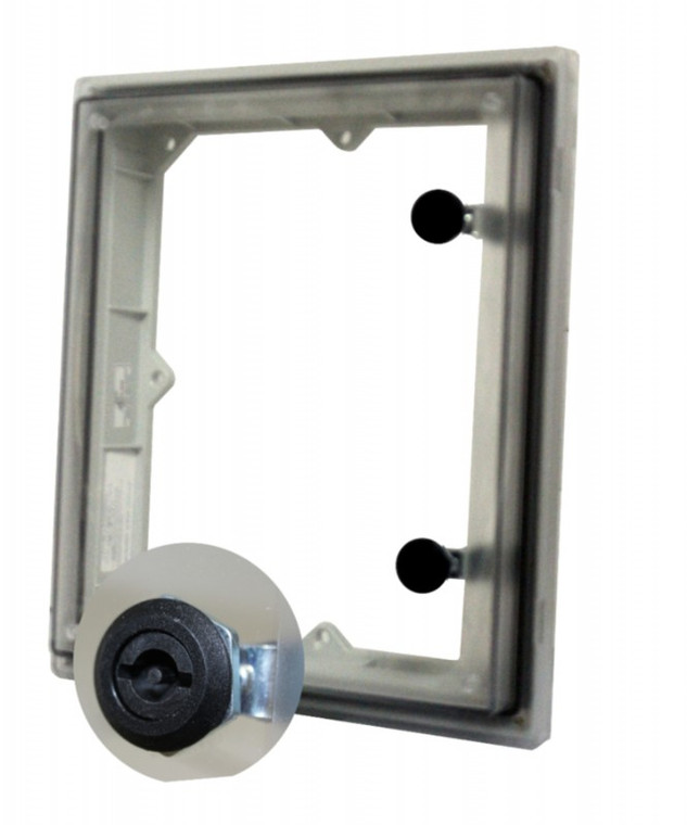 Fibox AR IPW 1210 B T 3mm qtr turn, clear cover