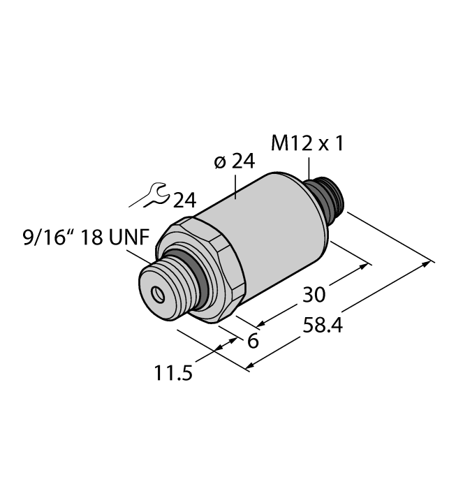 Turck Pt1000Psig-2021-I2-H1143/X Pressure 100001197