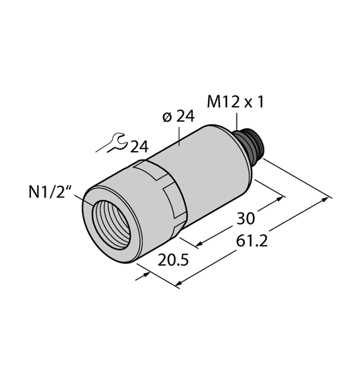 Turck Pt100Psig-2017-I2-H1141/X Pressure 100003645