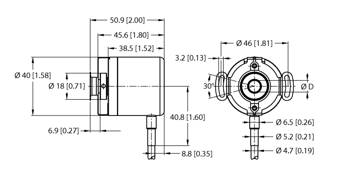 Turck Rei-E-112Ia0E-2B1024-C Encoder 100012073