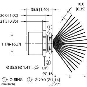 Turck Rkf 190-1.5M/Pg 16