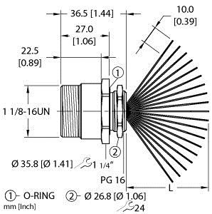 Turck Rsf 190-0.3M/Pg 16