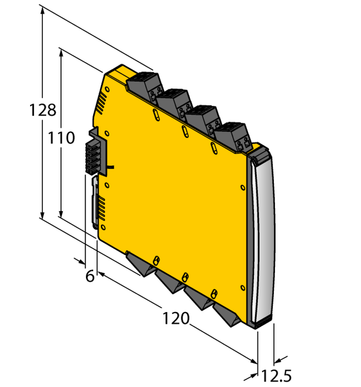 Turck Imx12-Ai01-1I-2Iu-Hpr/24Vdc/Cc Iso Barriers 7580302