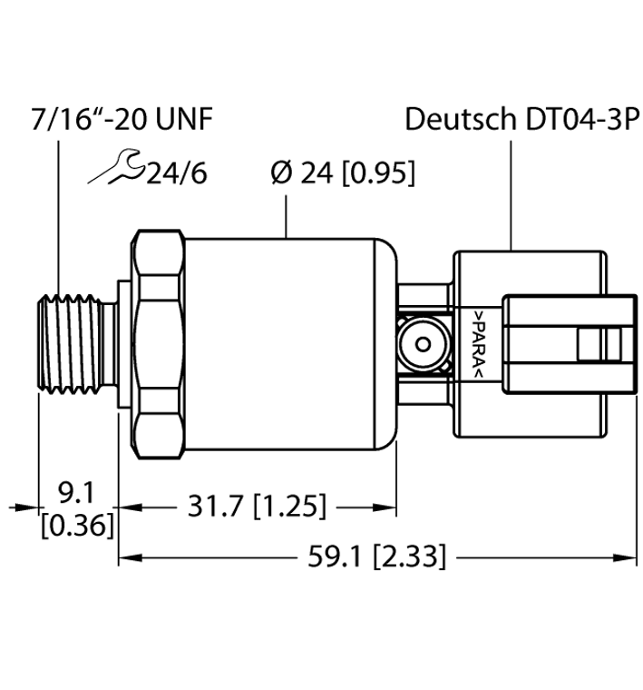 Turck Pt1Vr-1105-U6-Dt043P Pressure 100033971