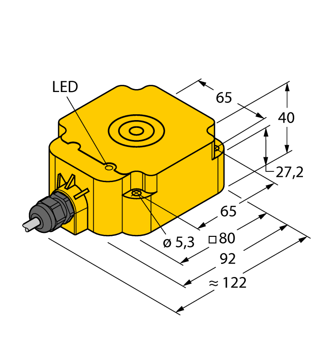 Turck Ni60-Q80-Y1X Inductive 1008700