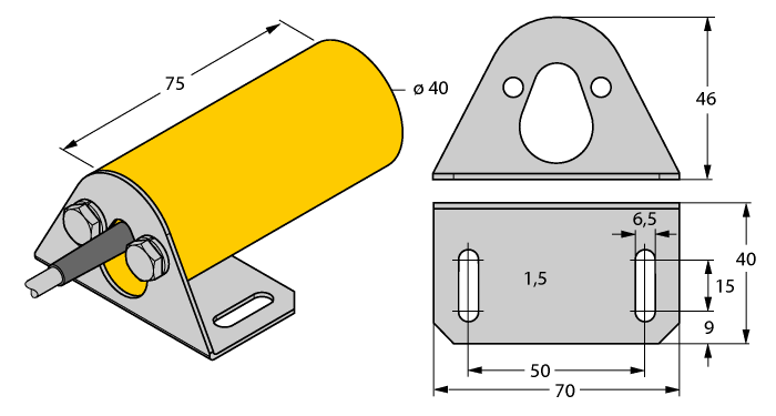 Turck Ni20-K40-Az3X 2.00M Inductive 13065