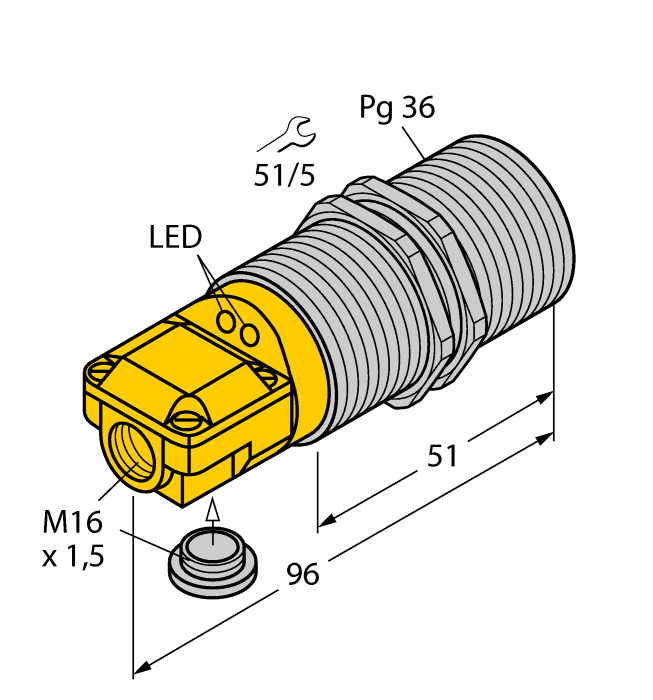 Turck Bi25-G47Sr-Fz3X2 Inductive 13427
