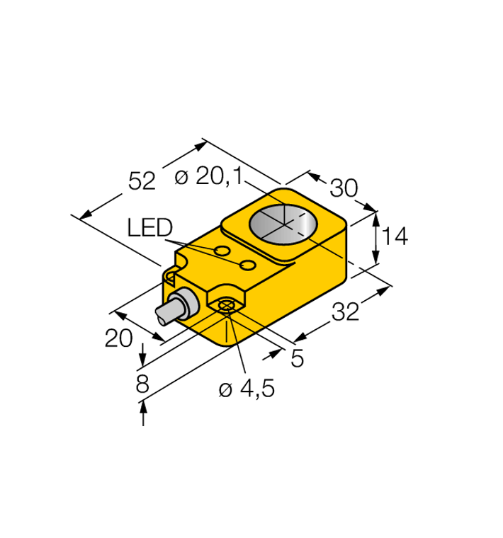 Turck Bi20R-Q14-An6X2 Inductive 1406320