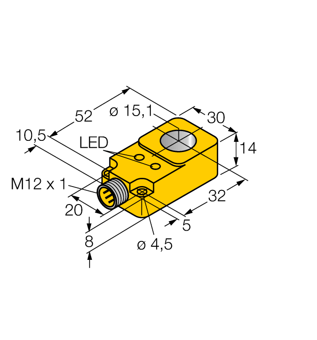 Turck Bi15R-Q14-An6X2-H1141 Inductive 1407220