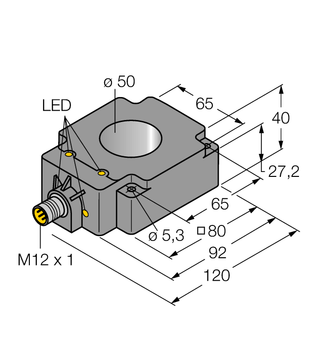 Turck Bi50R-Q80-Ap6X2-H1141 Inductive 1407530