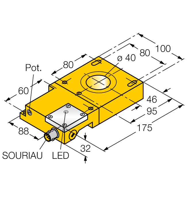 Turck Ni40R-S32Sr-Ap44X-S1131 Inductive 1440006