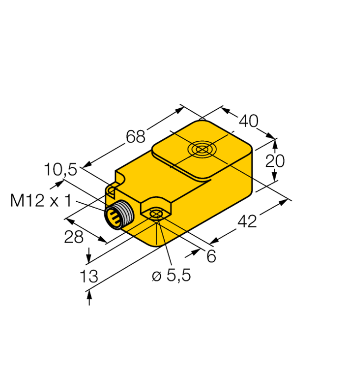 Turck Bi15-Q20-Liu-H1141 Inductive 1534601