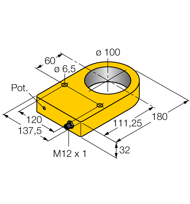 Turck Ni100R-S32Xl-2Lu-H1141/S950 Inductive 1534610