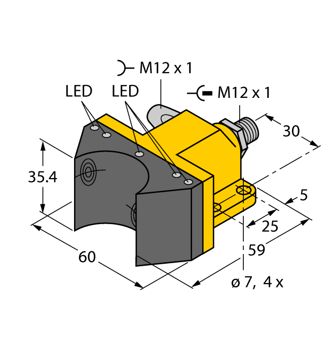 Turck Ni4-Dsu35-2Dnetx5-H1150 Inductive 1569908