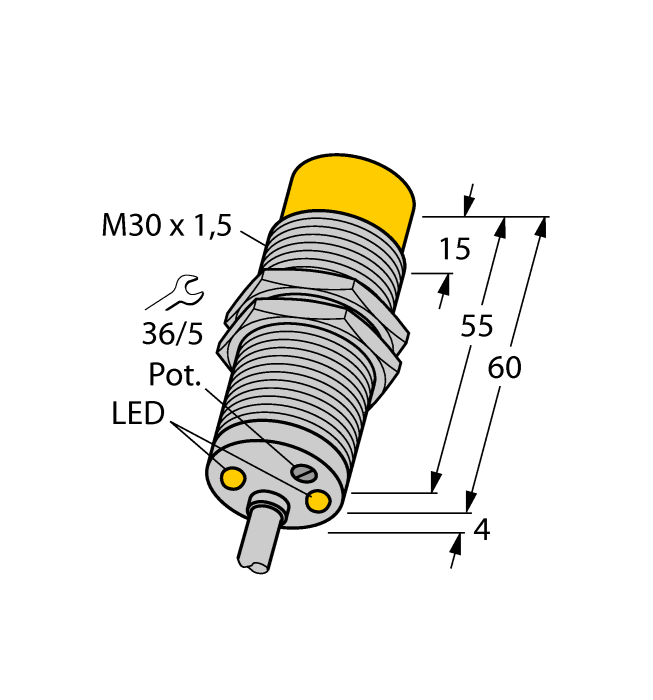 Turck Dni20U-M30-Ap4X2 Inductive 1582233