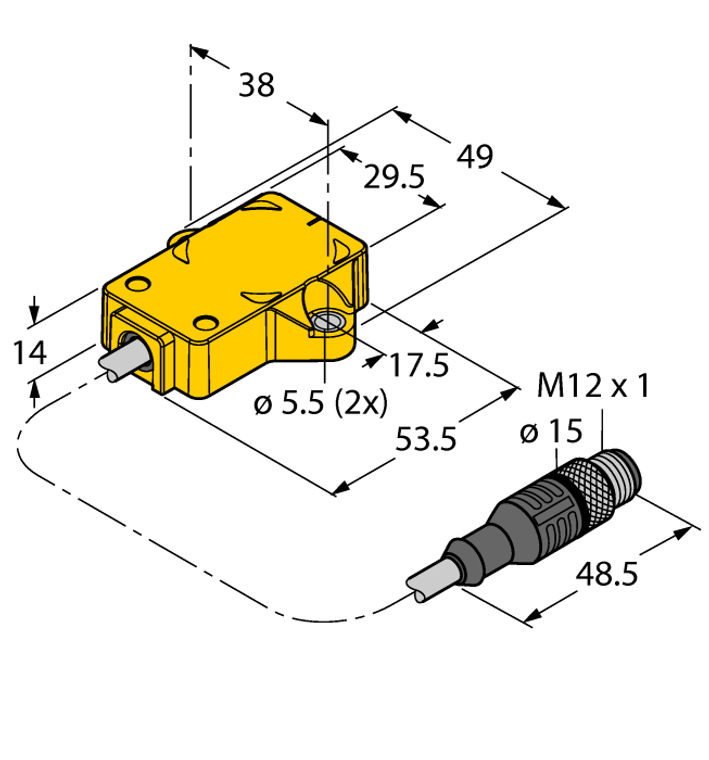 Turck Ri360P2-Qr14-Eliu5X2-0.3-Rs5 Encoder 1590859