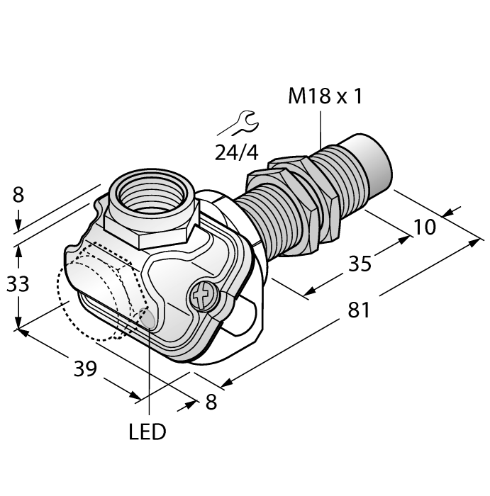 Turck Ni15U-Em18Wdtc-Ap6X Inductive 1634763