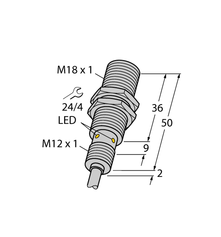 Turck Bi8U-Em18Wd-An6X Inductive 1634840