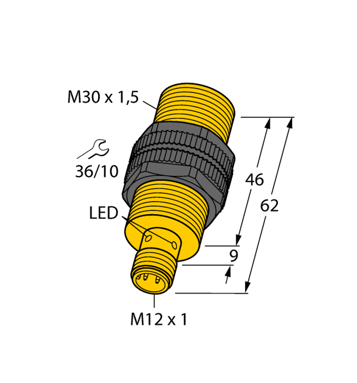 Turck Bi10U-S30-Ap6X-H1141 Inductive 1636600