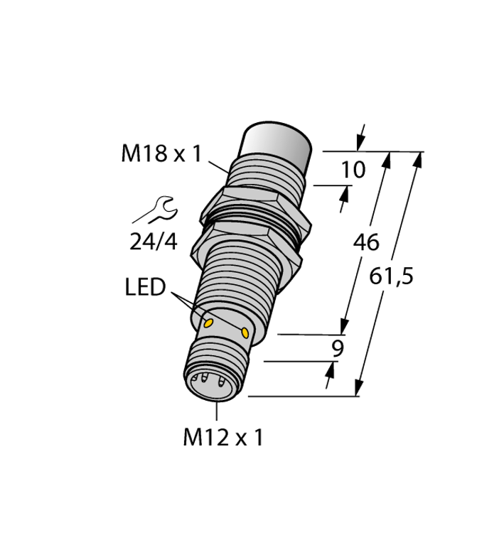 Turck Ni12U-Mt18-Ap6X-H1141/S395 Inductive 1645242