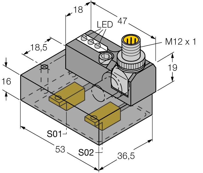 Turck Ni2-Isi-0.055-Bds-2Ap6X3-H1141/S34Wisi1 1650132