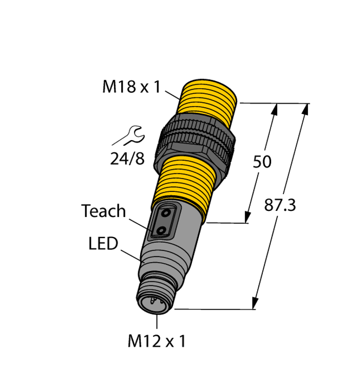 Turck Bct5-S18-Up6X2T-H1151 Capacitive 2101100